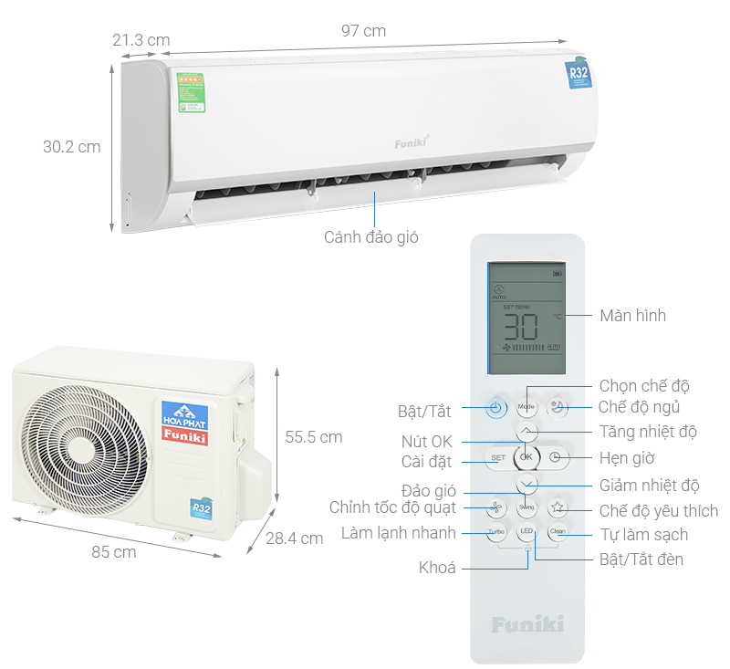 Điều Hòa Funiki 18000 BTU 1 Chiều HSC18TMU